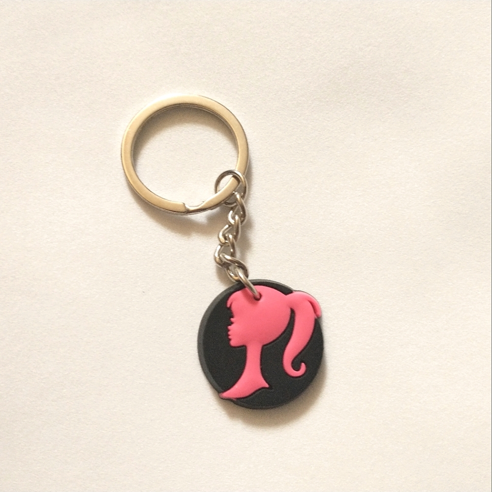 🧁 3/$30 Barbie Silhouette Keychain NEW